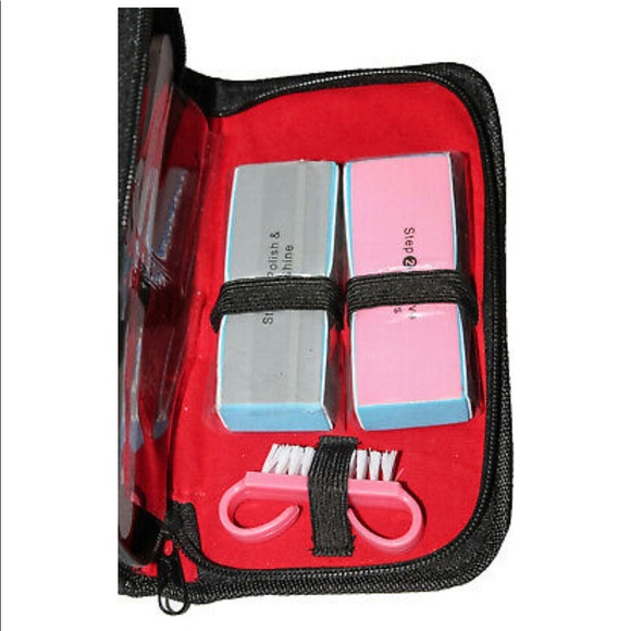 6 PCS Pedicure / Manicure Set Nail Cleaner Nail Filers Grooming Kit Case - Picture 6 of 6